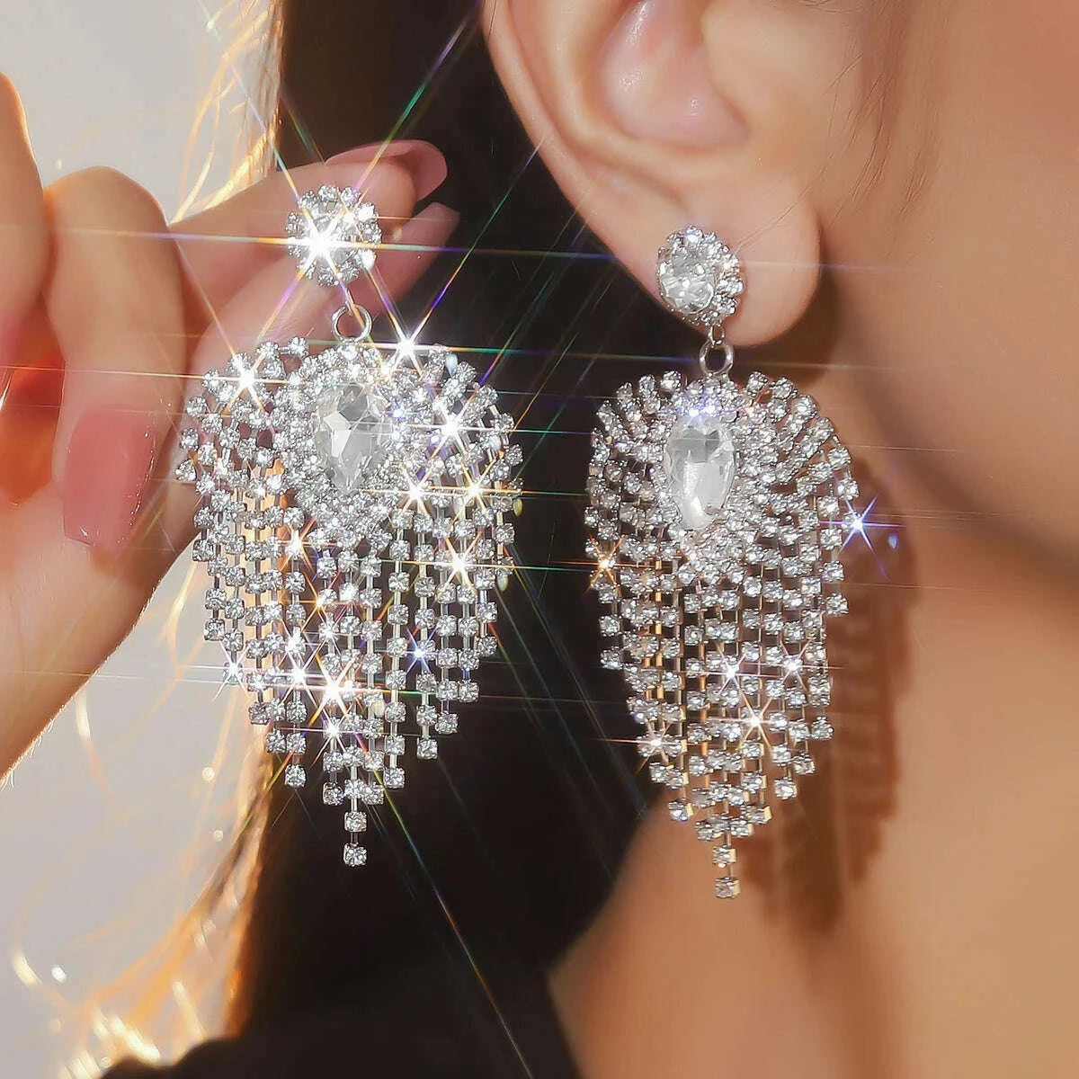 silver-rhinestones-earrings-for-women-sparkly-long-linear-dangle-earrings-dangle-tassels-statement-earrings-bridal-weddingkimlud-womens-fashion-34624773