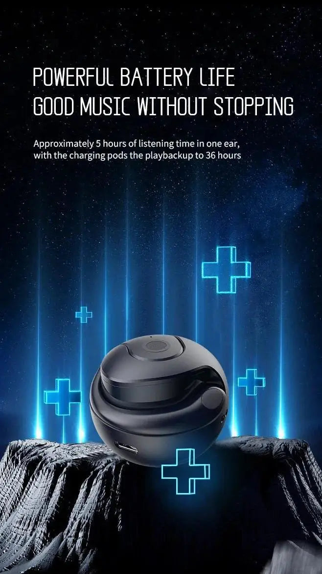 AI Translation Wireless Earbuds Real Time Language Translator 144 Languages HiFi Stereo Sound — Black | KIMLUD