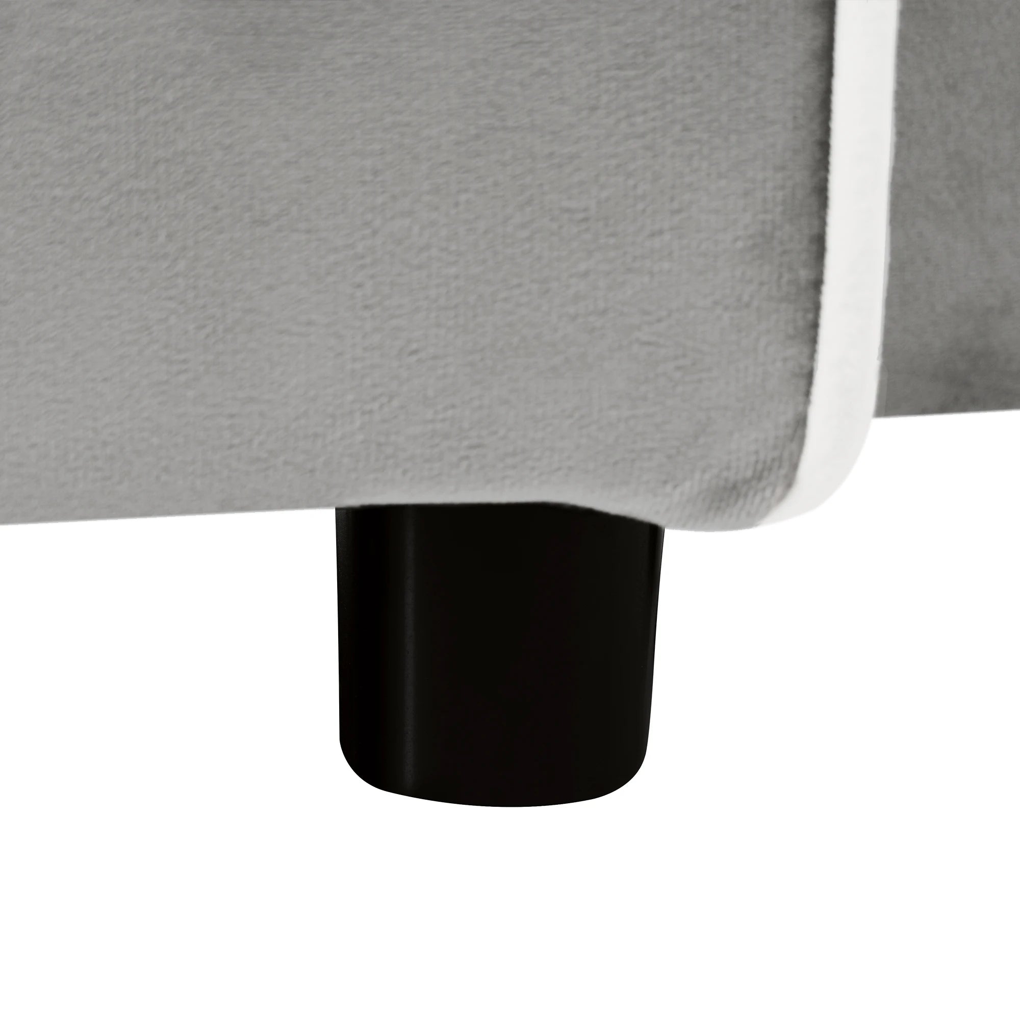 Synthetic Leather Sofa Bed 3-in-1 Extendable — Pale Gray | KIMLUD