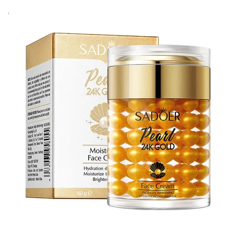 24K Gold Pearl Collagen Face Cream Radiance — Gold | KIMLUD
