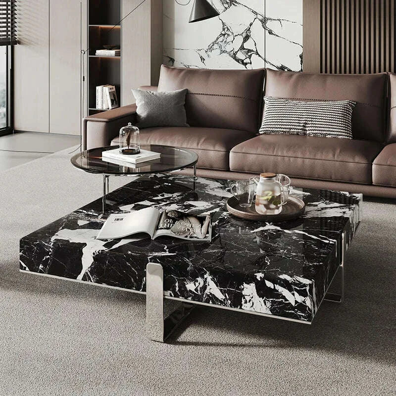 italian-minimalist-square-coffee-table-black-white-stone-top-heat-resistant-easy-clean-sturdy-compact-designer-set-kimlud-kimlud-33921500
