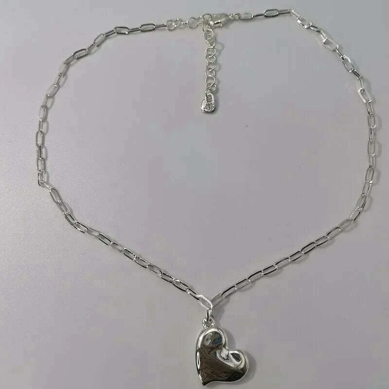 KIMLUD, 2025 Summer New Bestseller Shiny and Beautiful Blue Crystal Necklace, Women's Jewelry Gift, KIMLUD Womens Clothes