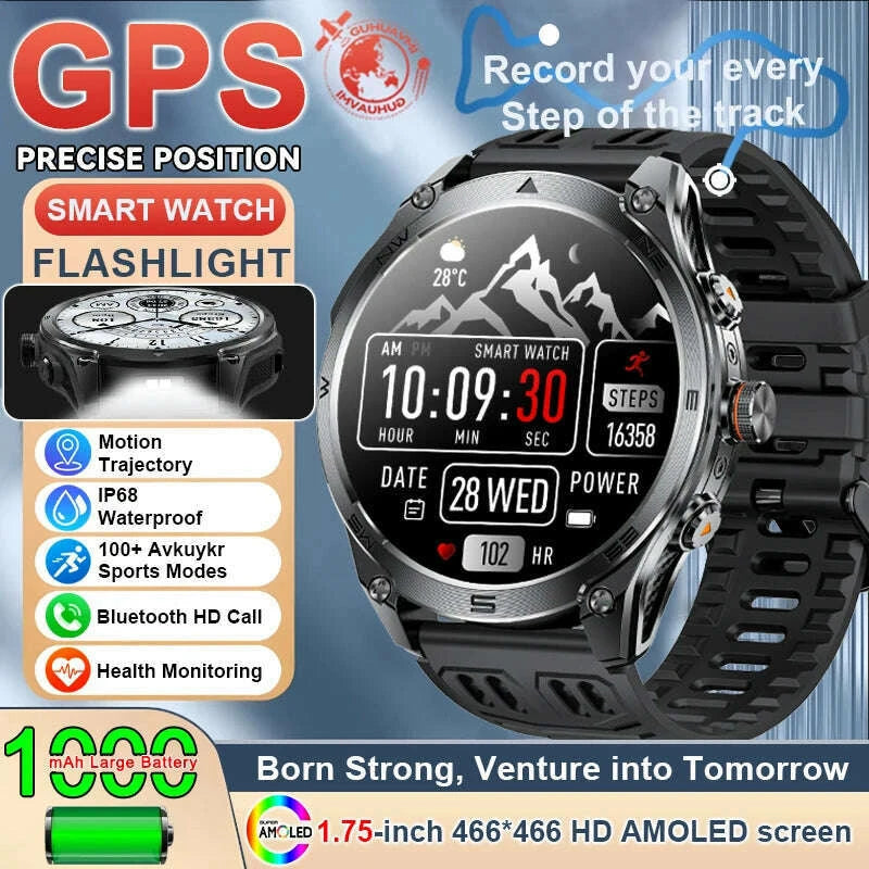 175amoled-screen-smart-watch-men-10atm-waterproof-compass-gps-smartwatch-bluetooth-call-1000mah-large-battery-sports-braceletkimlud-womens-fashion-34609897