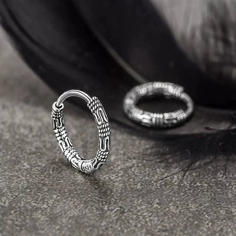 Vintage Cool Huggie Hoop Earrings For Men Women Fashion Indian Boho Jewelry Accessories Gift Party