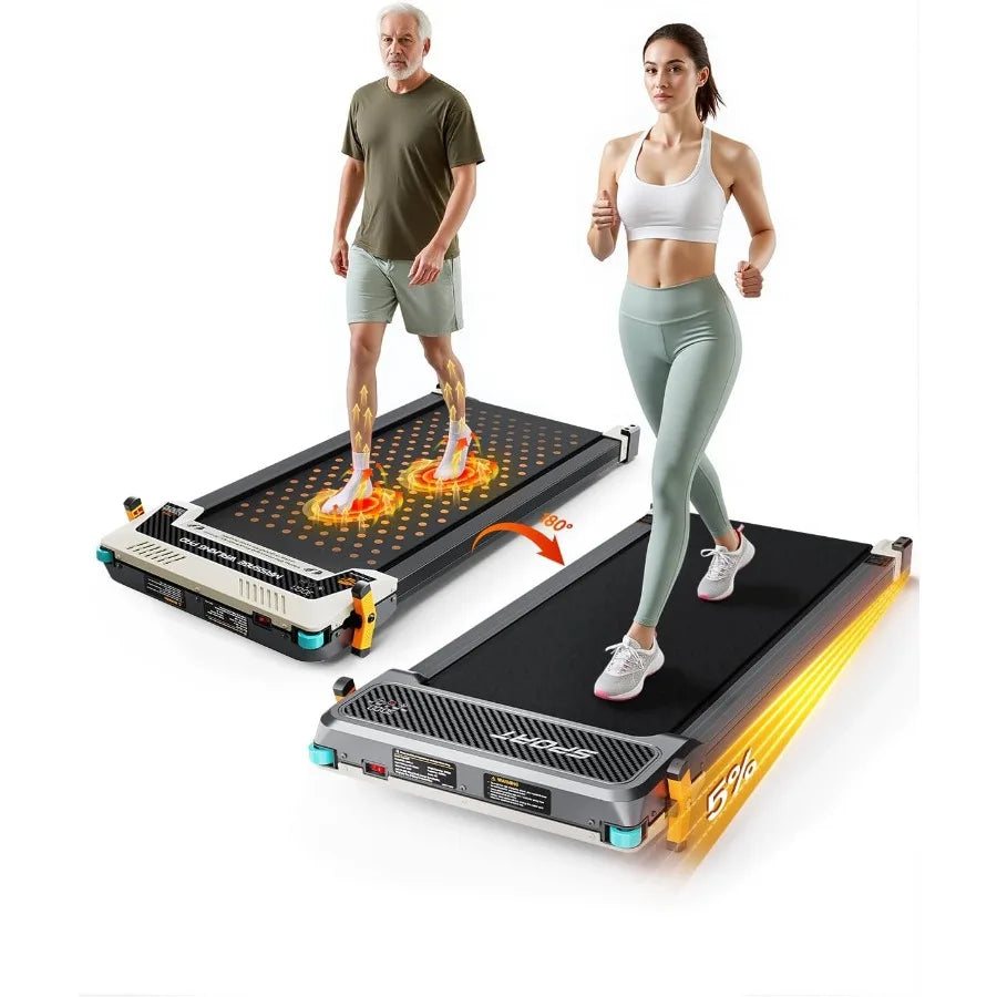 Ultra Slim Under Desk Walking Pad — Black | KIMLUD