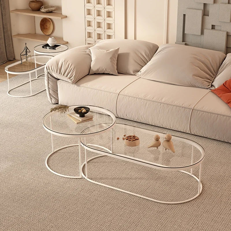 Luxury Clear Coffee Table Nordic Minimalist Bedroom Entryway Coffee Table Centre Living Room Meubles De Salon Room Furniture