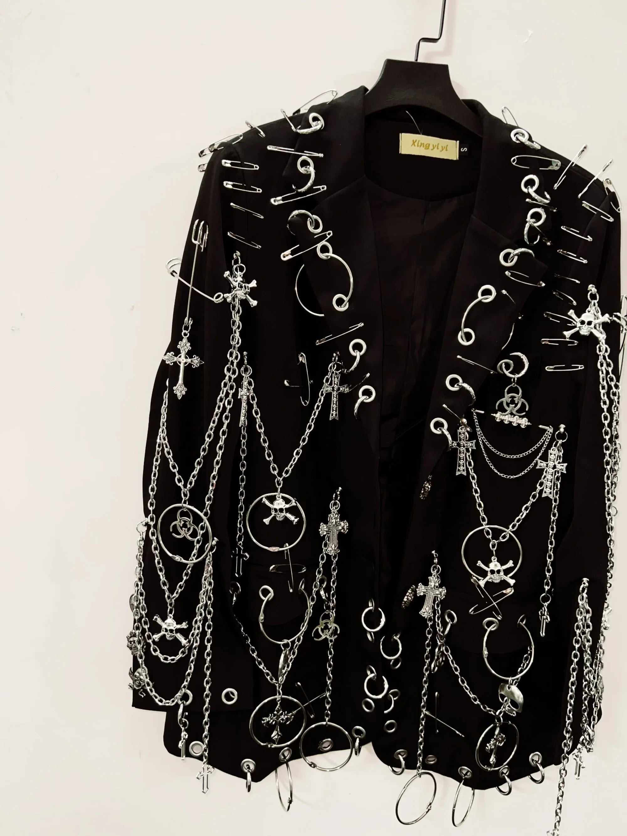 Harajuku Suit gothic clothes y2k Suit y2k fashion Gothic Suit Punk Suit Cross Suit e girl clothes Skull Suit vintage Suit