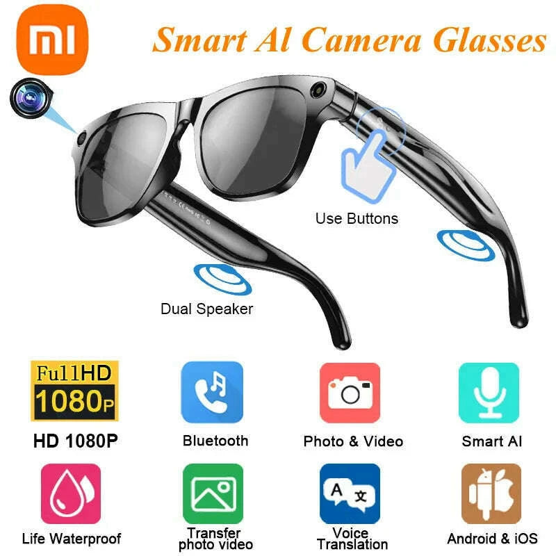 xiaomi-4k-hd-smart-glasses-ai-gpt-camera-bluetooth-call-260mah-battery-voice-assistant-translate-identify-objects-smart-glasseskimlud-womens-fashion-34600444