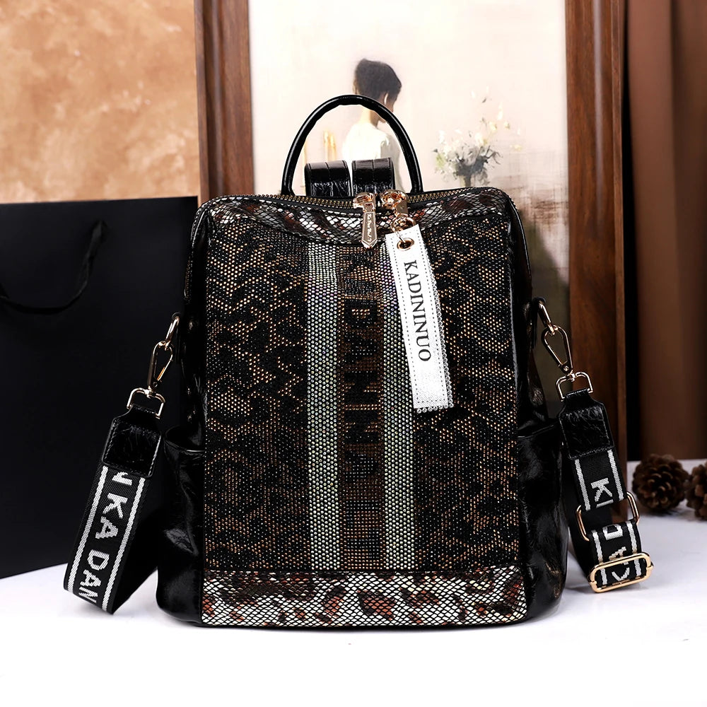 Three-In-One Backpack Softback Travel — Black | KIMLUD