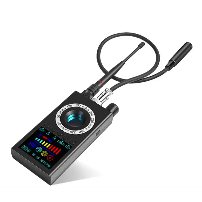 Compact Wireless RF Signal Detector Anti Wiretap Bug Scanner — Black | KIMLUD