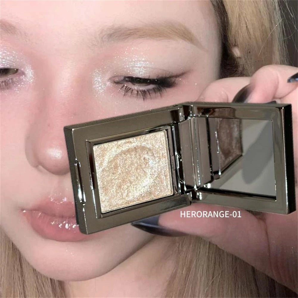Eyeshadow Palette - Metallic Glitter - Cream - Punk Purple | KIMLUD