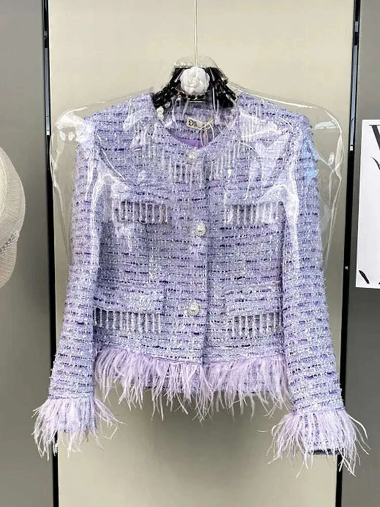 high-quality-elegant-violets-tweed-women-set-single-breasted-feather-beaded-tassel-jacket-high-waist-shorts-suit-fashion-partykimlud-womens-clothes-35082957