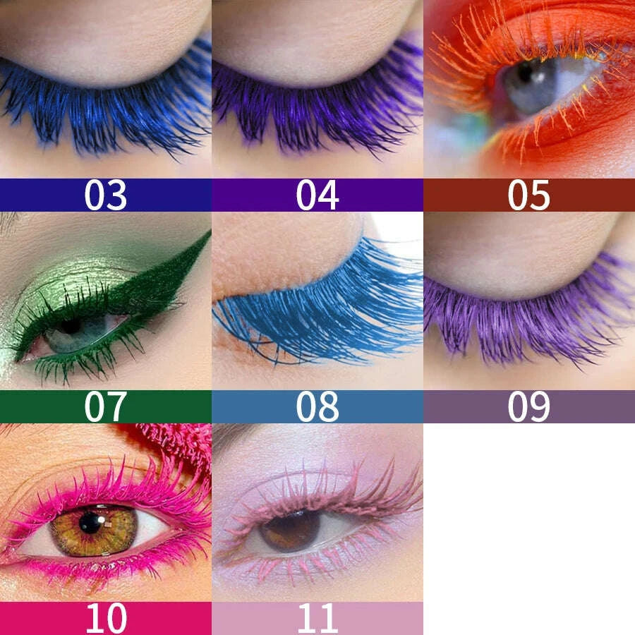 9-color-mascara-thick-curl-waterproof-natural-eyelash-long-lasting-blue-white-green-pink-black-eye-makeup-korean-cosmeticskimludkimlud-35559089
