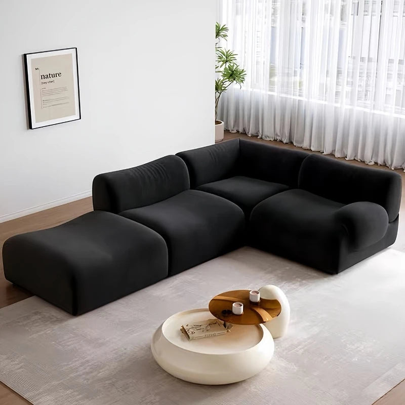 Living Room Luxury Sofa Modern Minimalist Fabric Sofa Multi Functional Free Combination Sofas Household Aesthetic Furniture