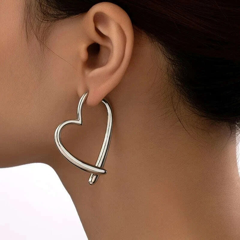fashion-personality-love-earrings-for-women-niche-design-sense-girl-golden-earrings-simple-jewelry-gift-silvery-kimlud-kimlud-33912780
