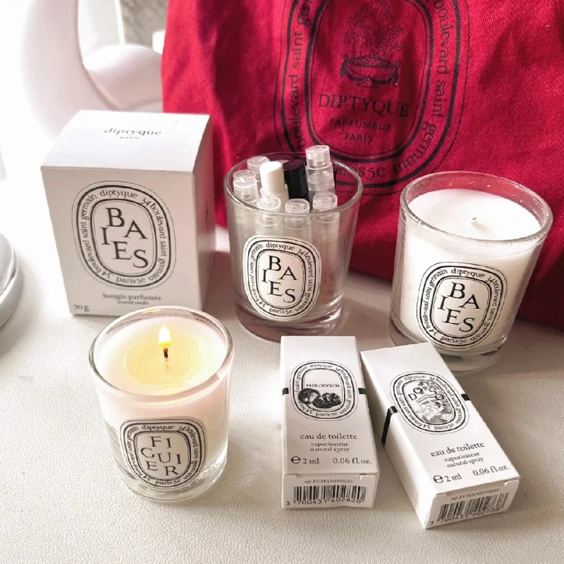 KIMLUD, 70g Classic Aromatherapy Candle Fig Natural Plant Essential Oil Amber Scented Candle Home Tuberose Fragrance Decoration Gift, KIMLUD Womens Clothes