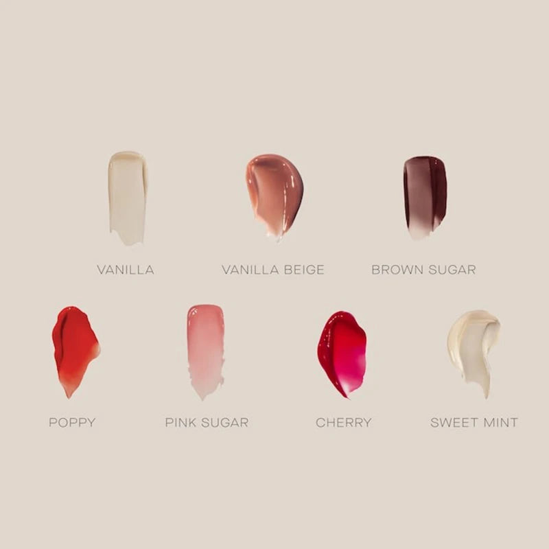 Summer Friday's Vanilla Beige Lip Balm Moisturizing Transparent Lipstick Set Smooth Soft Tube Mirror Lip Gloss Lip Makeupv