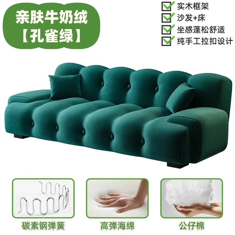 Nordic Minimalist Sofa Bed Multifunctional Foldable — Grey | KIMLUD
