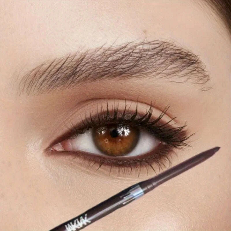 KIMLUD, Waterproof Black Brown Eyeliner Gel Pencil Ultra-fine Matte Smooth Quick Dry Non-Smudge Easy Wear Eyeliner Pen Makeup for Eyes, KIMLUD Womens Clothes