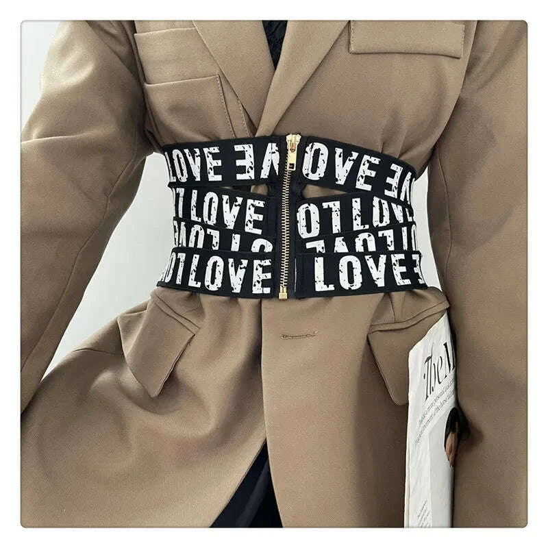 getspring-women-cummerbunds-letter-printed-zipper-black-wide-belt-fashion-elastic-waistband-all-match-ladies-waist-band-corsetkimlud-womens-fashion-34620999