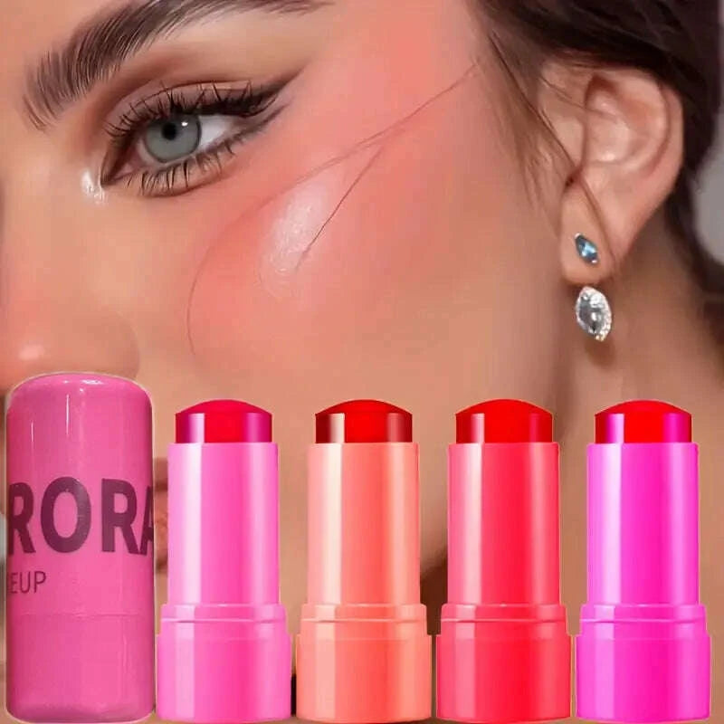 jelly-blush-lip-gloss-stick-for-lazy-people-to-contour-even-skin-tone-brighten-and-color-easy-to-apply-for-both-lips-and-facekimlud-womens-fashion-34598548