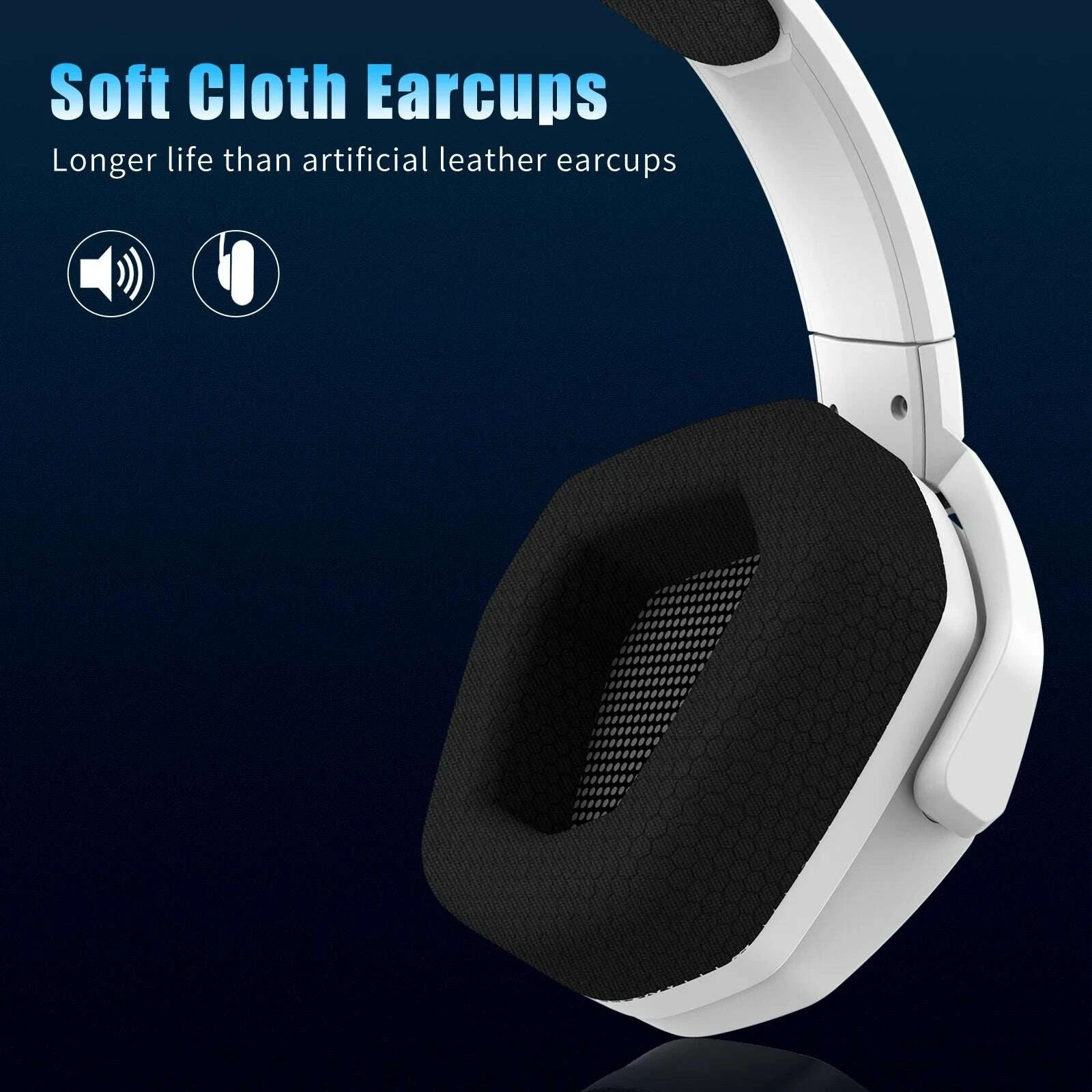 KIMLUD, NUBWO G06 Dual Wireless Gaming Headset with Microphone for PS5, PS4, PC, Mobile, Switch 2.4GHz Wireless Bluetooth Headphone, KIMLUD Womens Clothes
