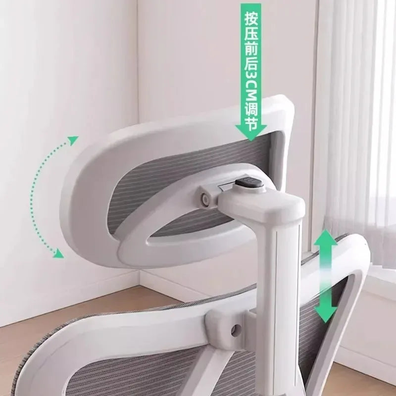 Gaming Office Chair Recliner Swivel — White | KIMLUD