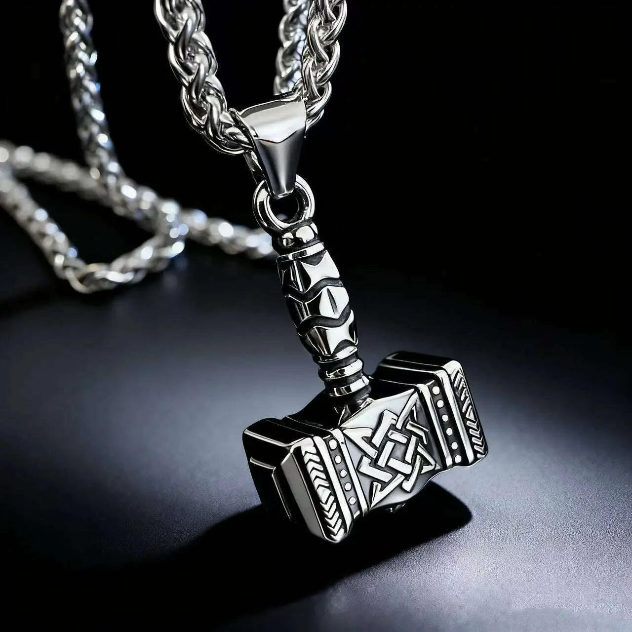 hnsp-316l-stainless-steel-norse-mythology-mjolnir-odin-rune-thor-hammer-pendant-necklace-for-men-gift-viking-jewelry-accessorieskimlud-womens-fashion-34627567