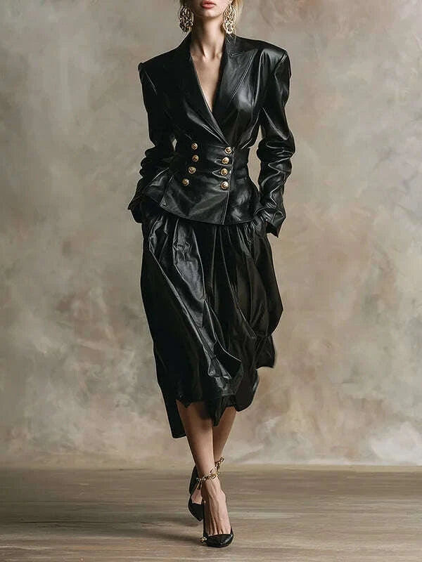 model-urban-elegance-faux-leather-jackets-for-women-2025-winter-v-neck-double-breasted-wommes-vintage-black-pu-leather-outwearkimludkimlud-35564579