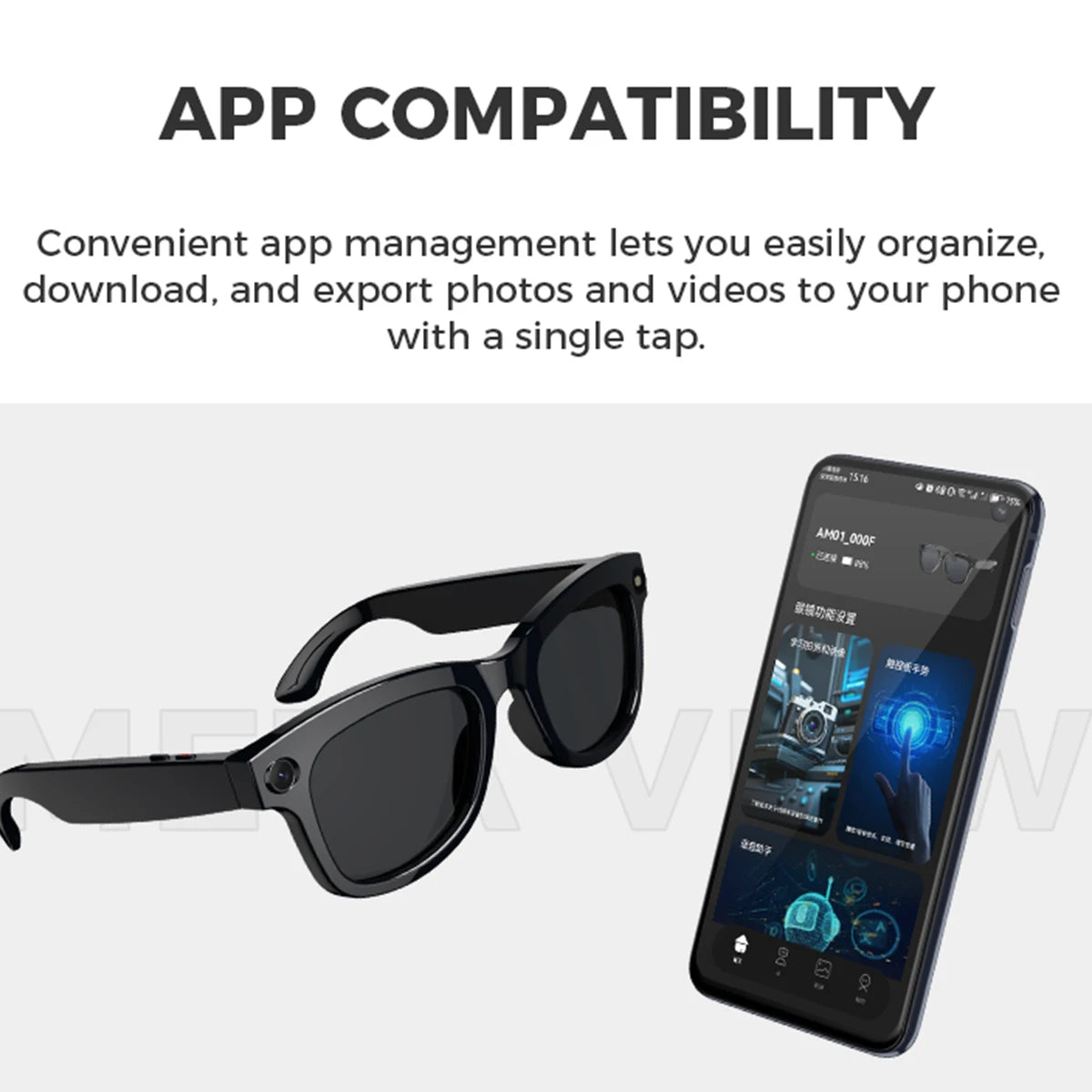 Smart Glasses With Camera 1080P Full HD AI Translator Wifi Sunglasses Outdoor Headphones Bluetooth Wireless Men Women Glasses