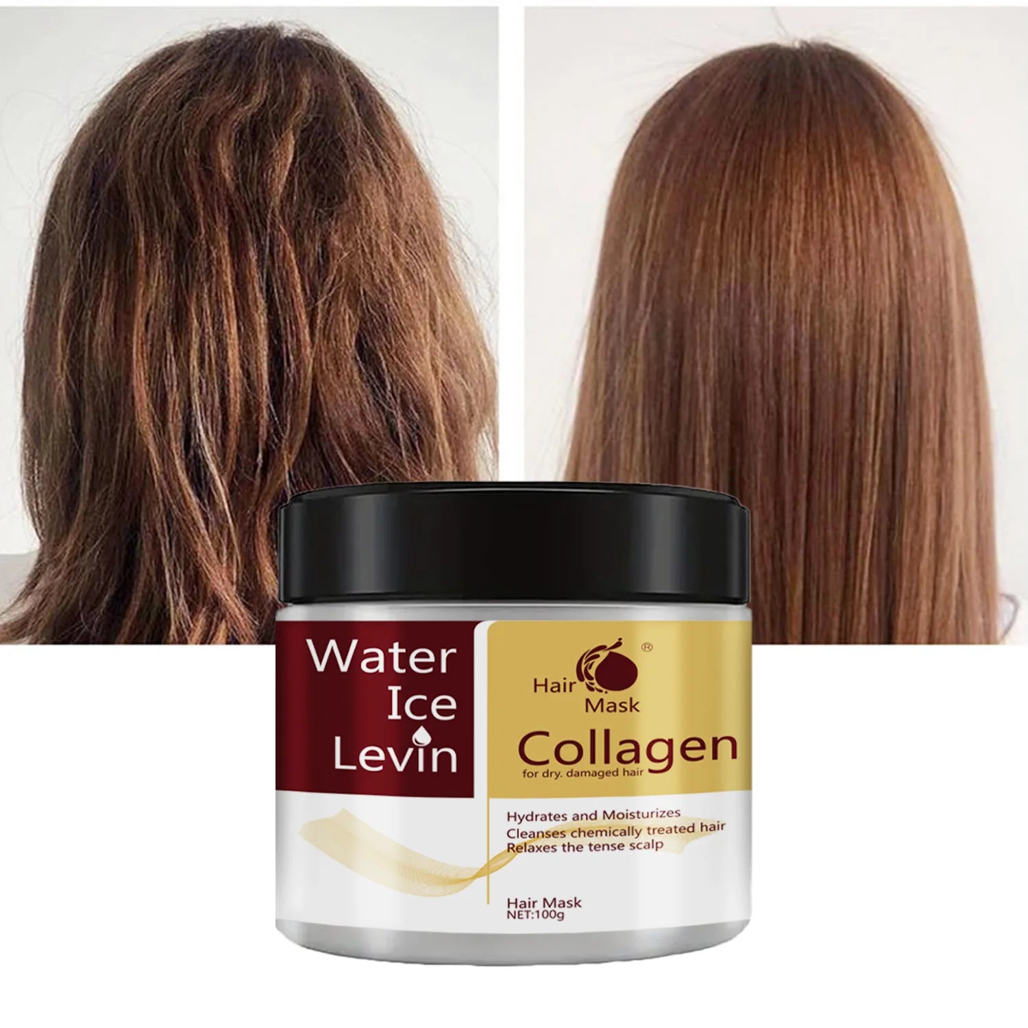 Collagen Keratin Hair Mask Dual Oil Control Moisturizer Conditioner Soft Smooth Frizz Damaged Repair Revitalize Hair Care