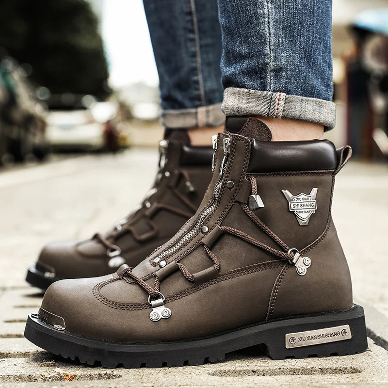 Men's Snow Boots – Waterproof Warm Plush Lining – Mid-Calf | KIMLUD