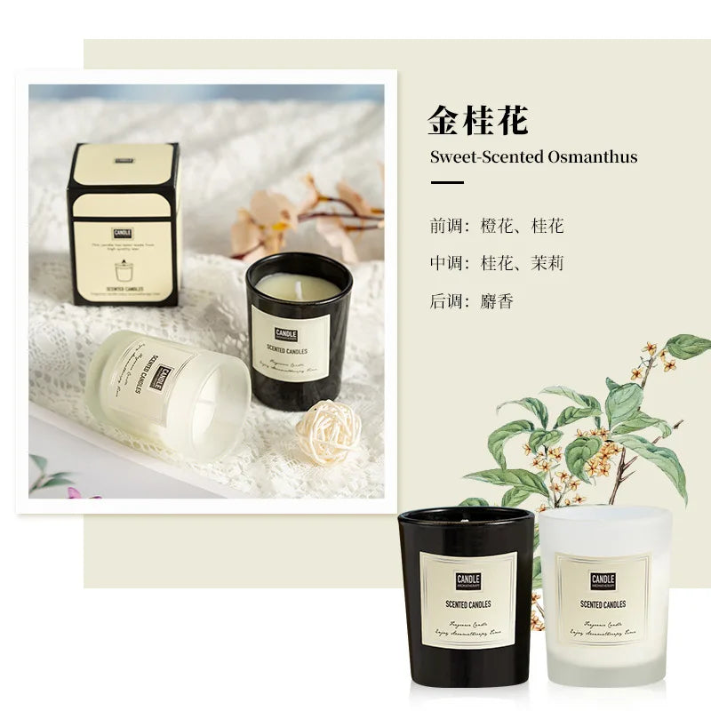 KIMLUD, 1Pc Modern European Plant Scent Aromatherapy Candle Living Room Bedroom Air Purification Enduring Fragrance Candle Cups Decor, KIMLUD Womens Clothes