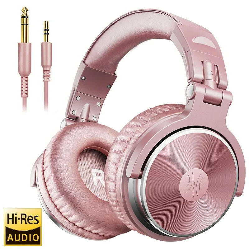 KIMLUD, Oneodio Wired HiFi Headphones Professional Studio DJ Headphones With Mic Over Ear Hi-Res Headset Monitoring For AMP Guitar Phone, KIMLUD Womens Clothes