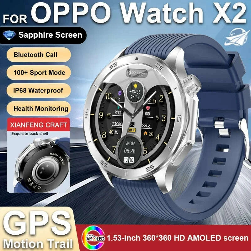2025-new-oppo-wanch-x2-max-outdoor-sports-men-smartwatch-gps-motion-trajectory-compass-amoled-screen-ip67-waterproof-smart-watchkimlud-womens-fashion-34608909