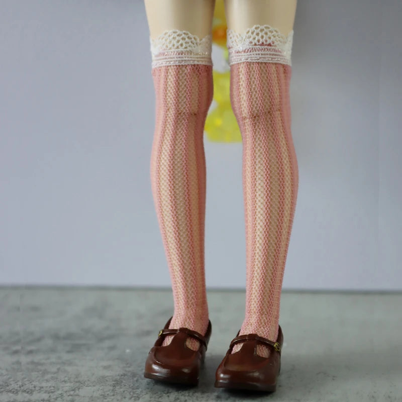 Cloth Socks For Blythe Doll Long Stockings — Black | KIMLUD