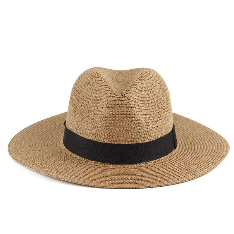 fashion-men-straw-hat-for-women-summer-trendy-beach-sun-hats-solid-color-fedoras-ribbon-casual-cowboy-jazz-cap-gangster-cap-malekimlud-womens-fashion-34601407