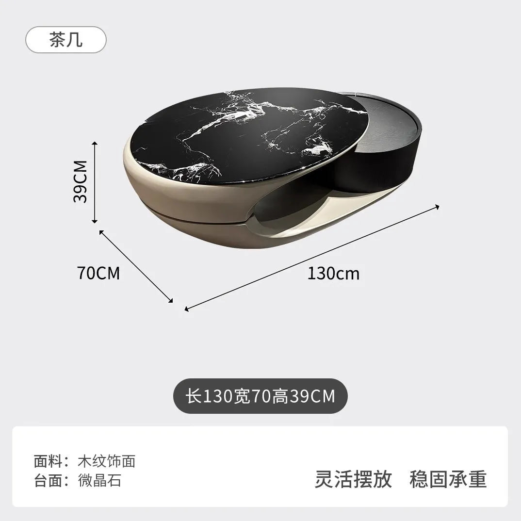 Italian Luxury Coffee Table Decoration Modern Clear Minimalist Coffee Table Unique Aesthetic Mesa Auxiliar Postmodern Furniture