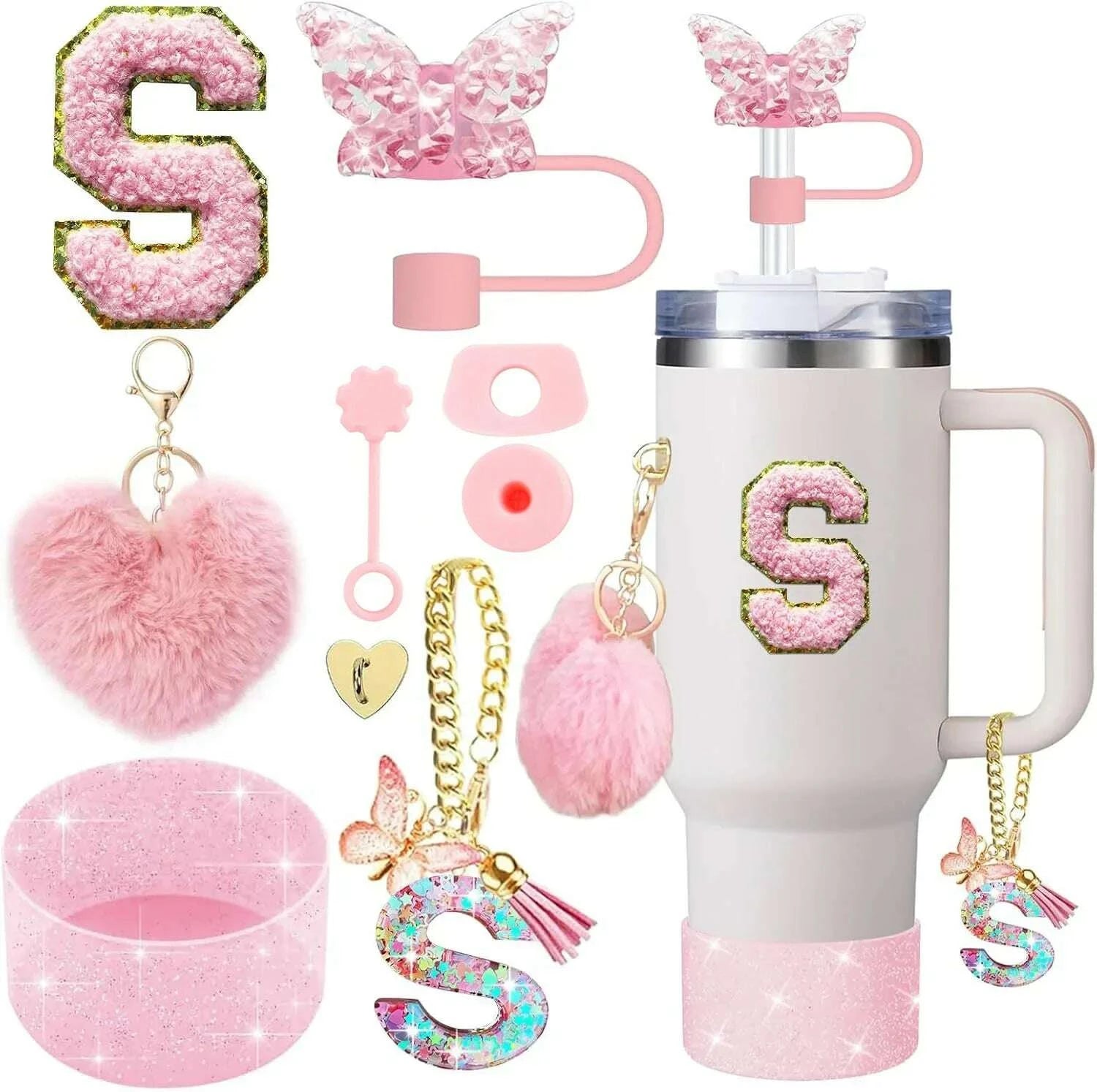 kimlud-9pcs-cup-accessory-set-for-stanley-30oz-40oz-butterfly-straw-cover-cap-silicone-boot-charm-initials-sticker-spill-proof-stopper-kimlud-womens-clothes-34635283