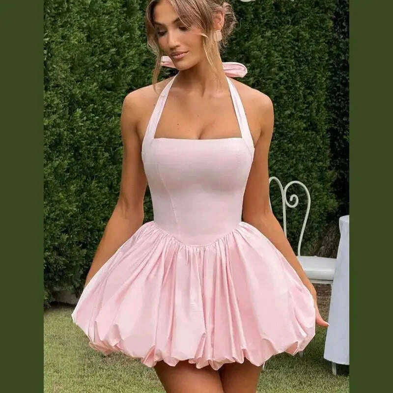 elegant-pink-backless-pleated-lace-up-halter-mini-dress-women-off-shoulder-sleeve-puff-hem-a-line-dresses-summer-lady-partywearkimlud-womens-fashion-34624622