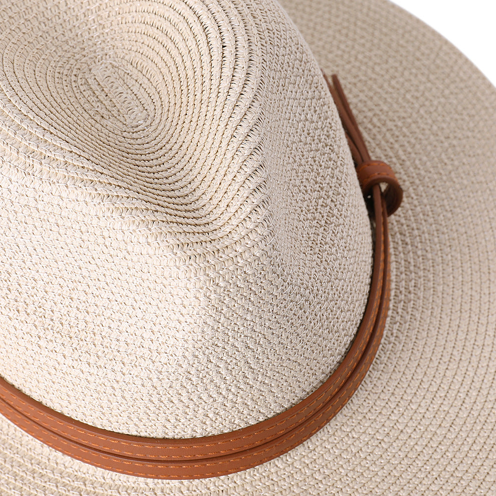 Sun Protection Hats & Caps Panama Straw Fedora — Natural | KIMLUD