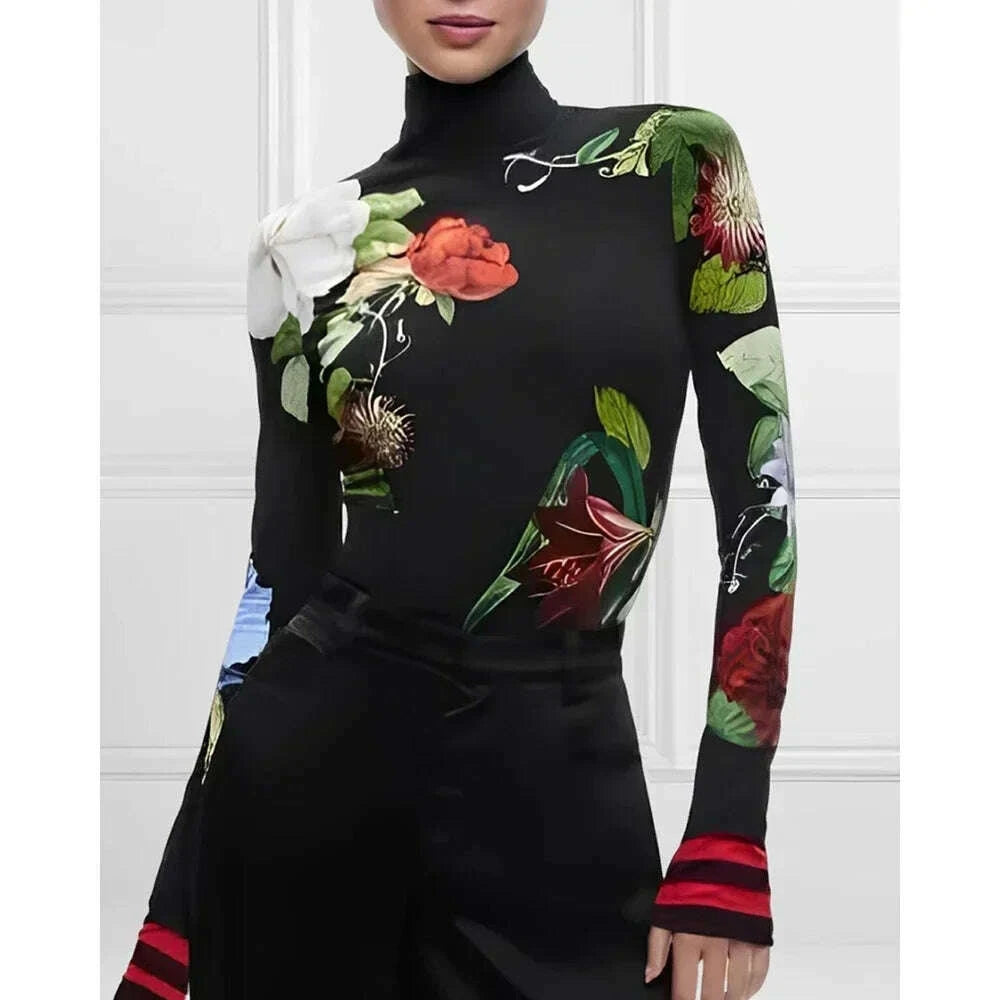womens-vintage-floral-printed-high-neck-tops-2025-new-fashion-autumn-winter-long-sleeves-casual-skinny-split-joint-t-shirtskimlud-womens-fashion-34606055