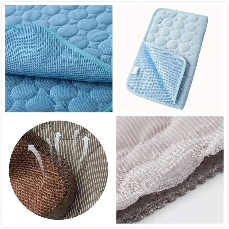 Pet Cooling Mat Summer Pet Cold Bed Extra Large For Small Big Dogs Pet Accessories Cat Durable Blanket Sofa Cat Ice Pad Blanket