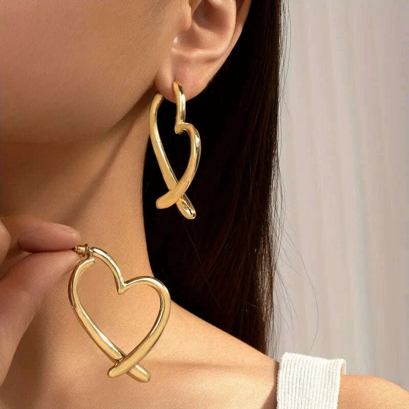 fashion-personality-love-earrings-for-women-niche-design-sense-girl-golden-earrings-simple-jewelry-gift-silvery-kimlud-kimlud-33912778