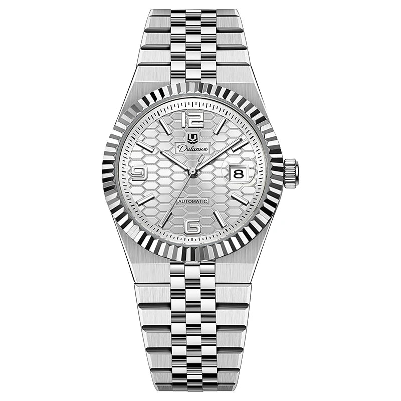 Stainless Steel Automatic Men's Watch — Silver | KIMLUD