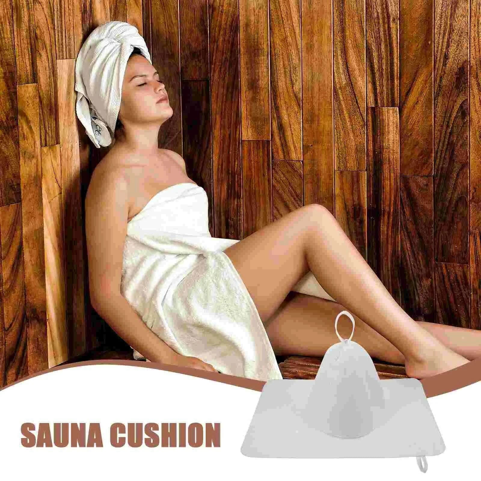 1-set-of-sauna-hat-and-pad-set-supple-felt-bathing-hat-kit-thickened-felt-sauna-hat-setkimlud-womens-fashion-34618610