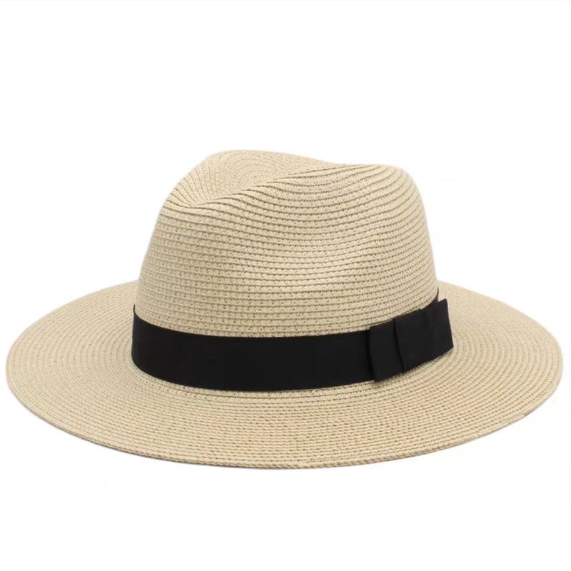 Sun Protection Hats & Caps Panama Straw Fedora — Natural | KIMLUD