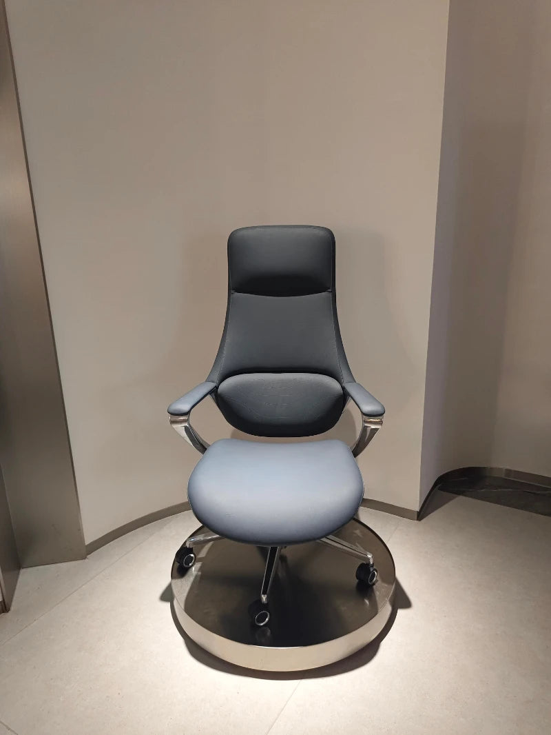 Premium Leather Office Chairs — Blush Pink | KIMLUD