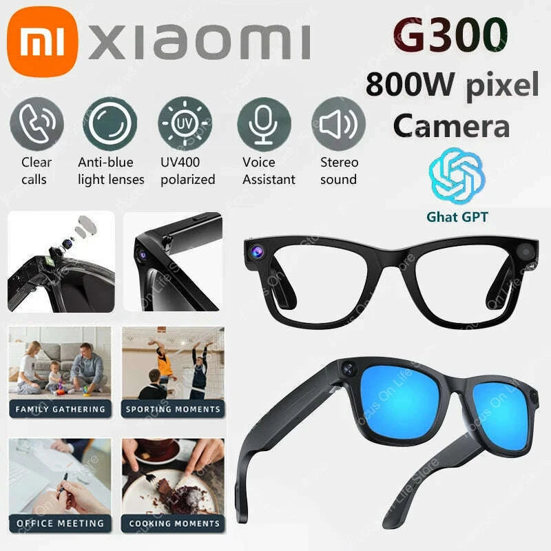 xiaomi-g300-smart-ai-glasses-800w-pixel-ai-shooting-camera-hd-photo-video-voice-call-translation-waterproof-bluetooth-glasseskimlud-womens-fashion-34600989