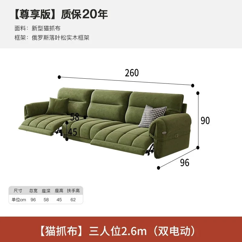 Nordic Modern Extendable Floor Sofas — Green | KIMLUD